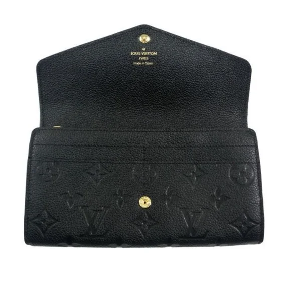 Rare & Authentic Louis Vuitton Monogram Empreinte Sarah Wallet! Pristine Con. - Picture 9 of 16